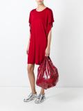 snakeskin print tote bag 