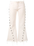 Capri buttoned jeans
