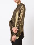 metallic shirt