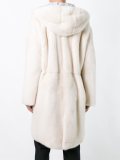 fur hooded parka  coat