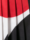 geometric print pleated skirt