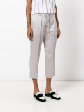drawstring cropped pants 