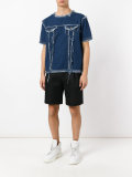 frayed denim T-shirt