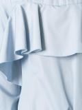 ruffled drawstring blouse