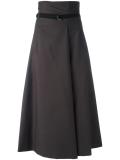 A-line high-rise skirt