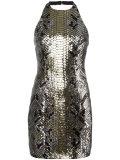 sequined halterneck dress