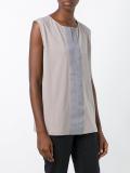 concealed fastening sleeveless shirt