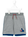 thumbs up patch shorts