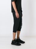 logo print cropped joggers