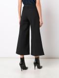 wide leg cropped trousers