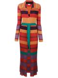 long striped ribbed cardigan