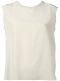 back pleat blouse