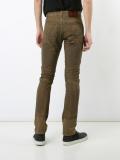 zip-detail biker jeans