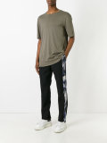 printed sides tailored trousers