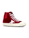 'Francy' velvet hi-top sneakers