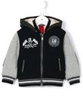 zipped varsity hoodie
