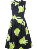 open back flared dress