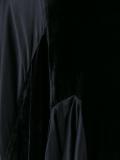 velvet draped asymmetric skirt