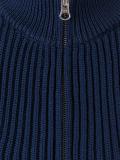 ribbed zipped jumper