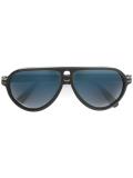 thick frame aviator sunglasses