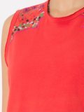 embroidered tank top