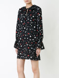 heart face print dress
