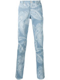 printed tapered trousers