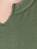 distressed detail sweatshirt 