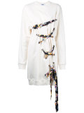 oversized lace detail sweatshirt 