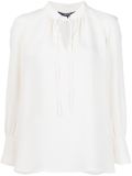 tie collar blouse