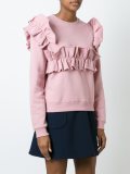 ruffled sweatshirt