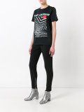 star print oversized T-shirt