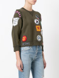 badge patch sweatshirt