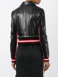 cropped leather jacket