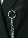 chain detail sleeveless coat 