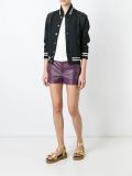 leather shorts