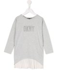 pleated T-shirt dress