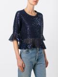 sequin embellished blouse 
