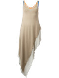 asymmetric knitted vest dress