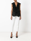 ruffled blouse