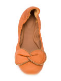chain bow ballerina shoes 