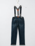 striped braces jeans 