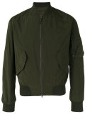 zipped bomber jacket 