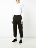 pleated plastron shirt 