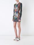patterned sweater dress