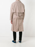 drop shoulder trench coat