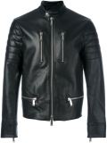 zip detail biker jacket