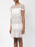peplum hem lace dress