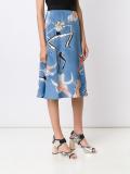 cowboy print a-line skirt