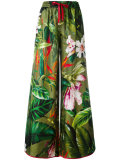 tropical print palazzo pants 